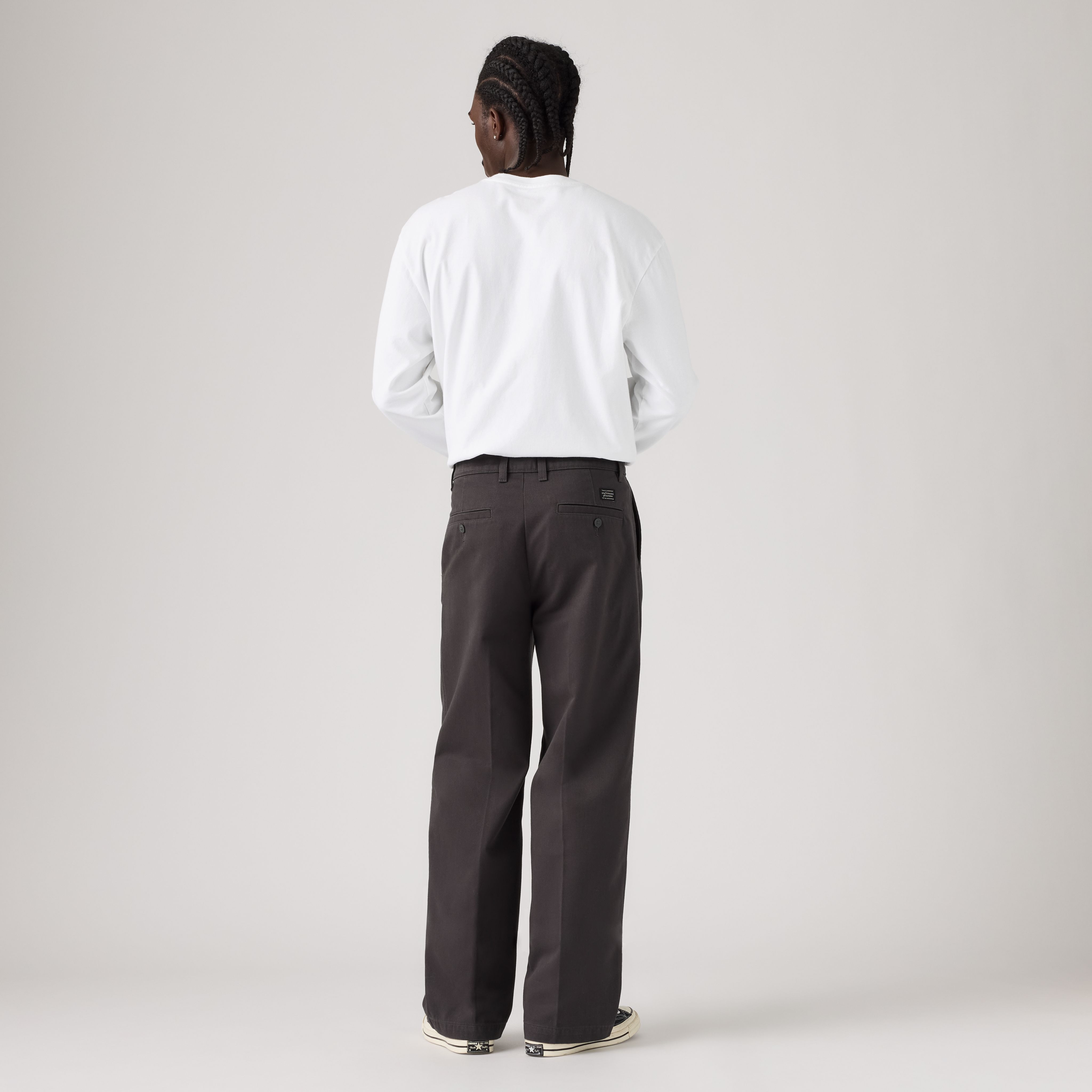 Loose Pleated Work Men's Chino Pants 3