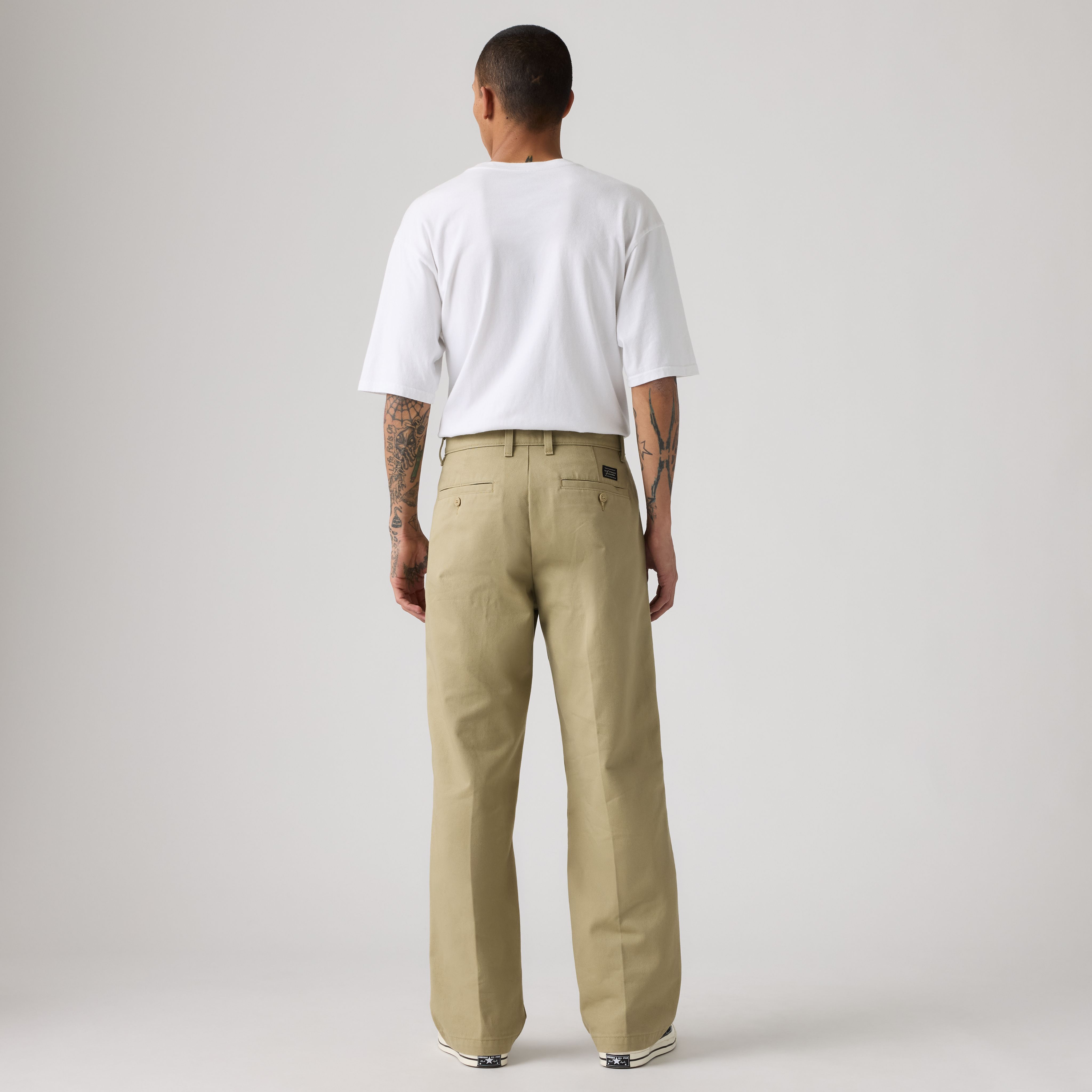 Loose Pleated Work Men's Chino Pants 3