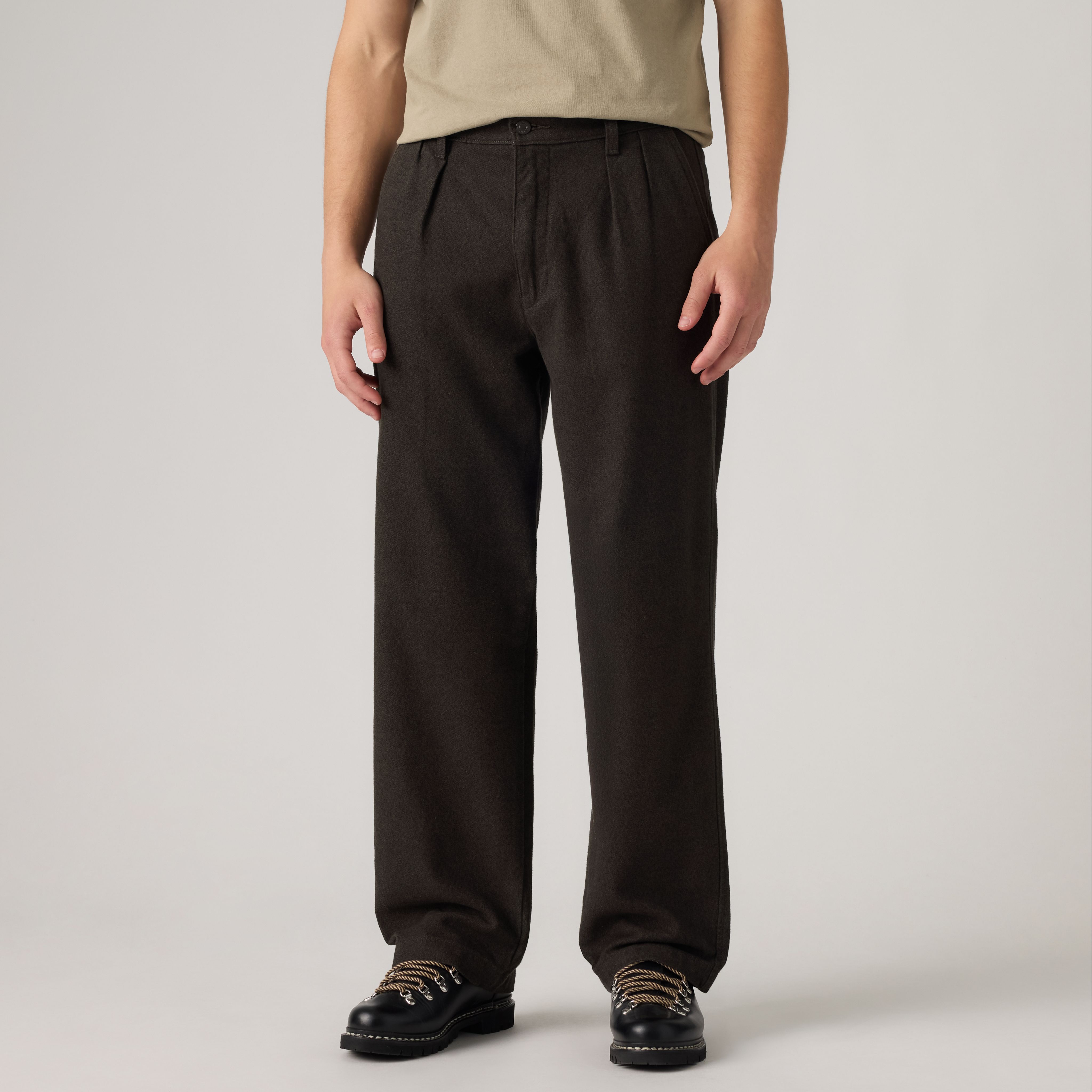 XX Chino Baggy Pleated Textured Men's Pants 2