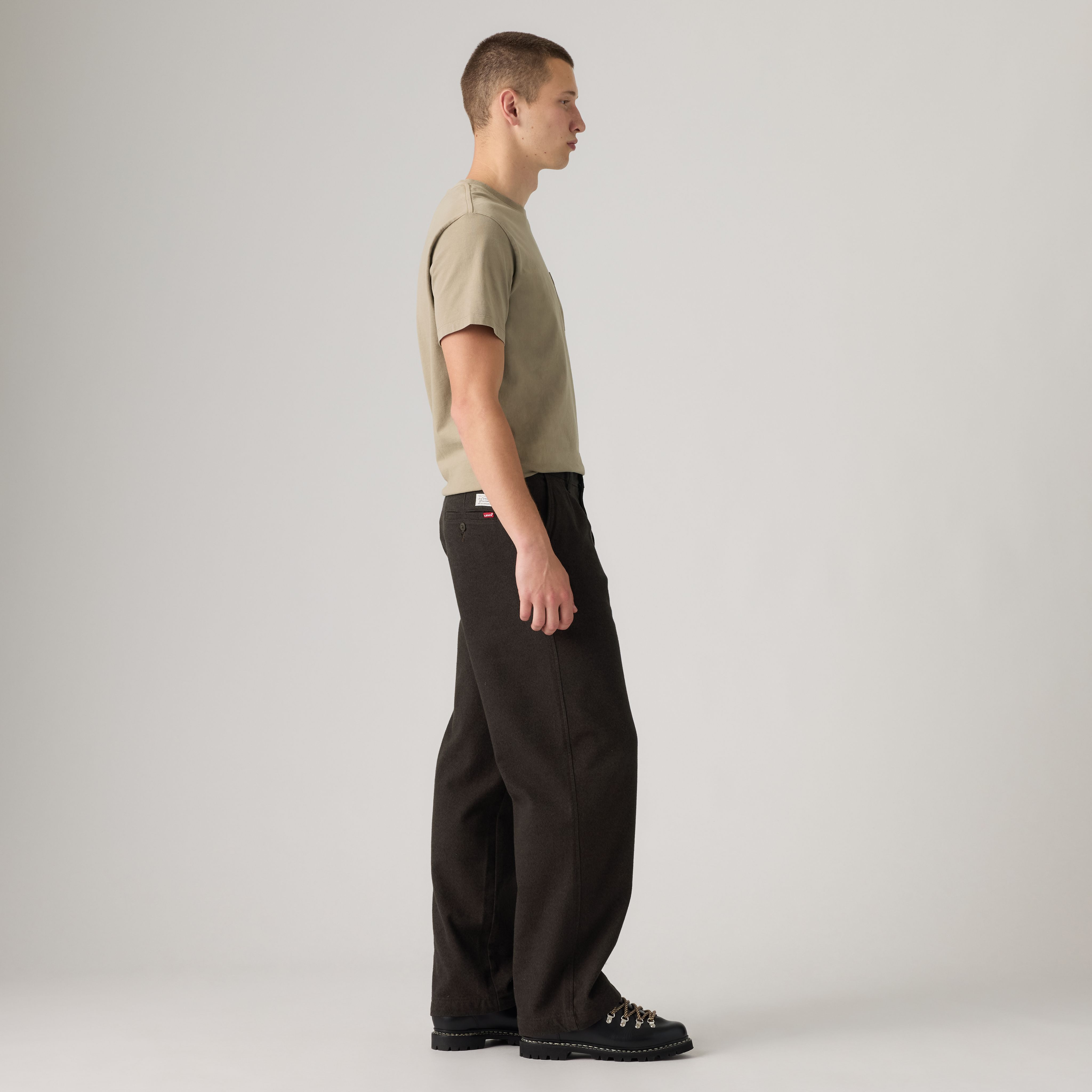 XX Chino Baggy Pleated Textured Men's Pants 4