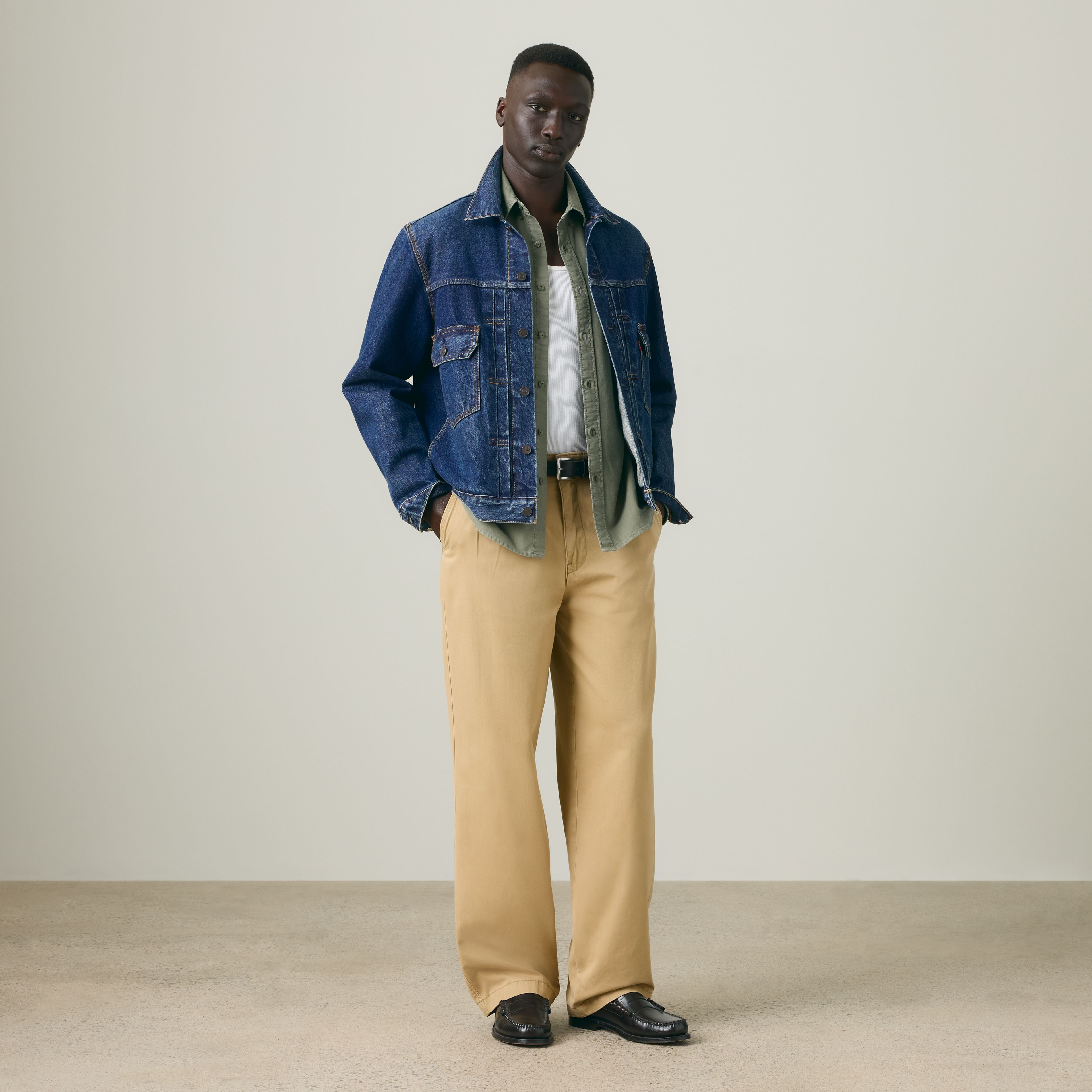 XX Chino Baggy Pleated Twill Men's Pants