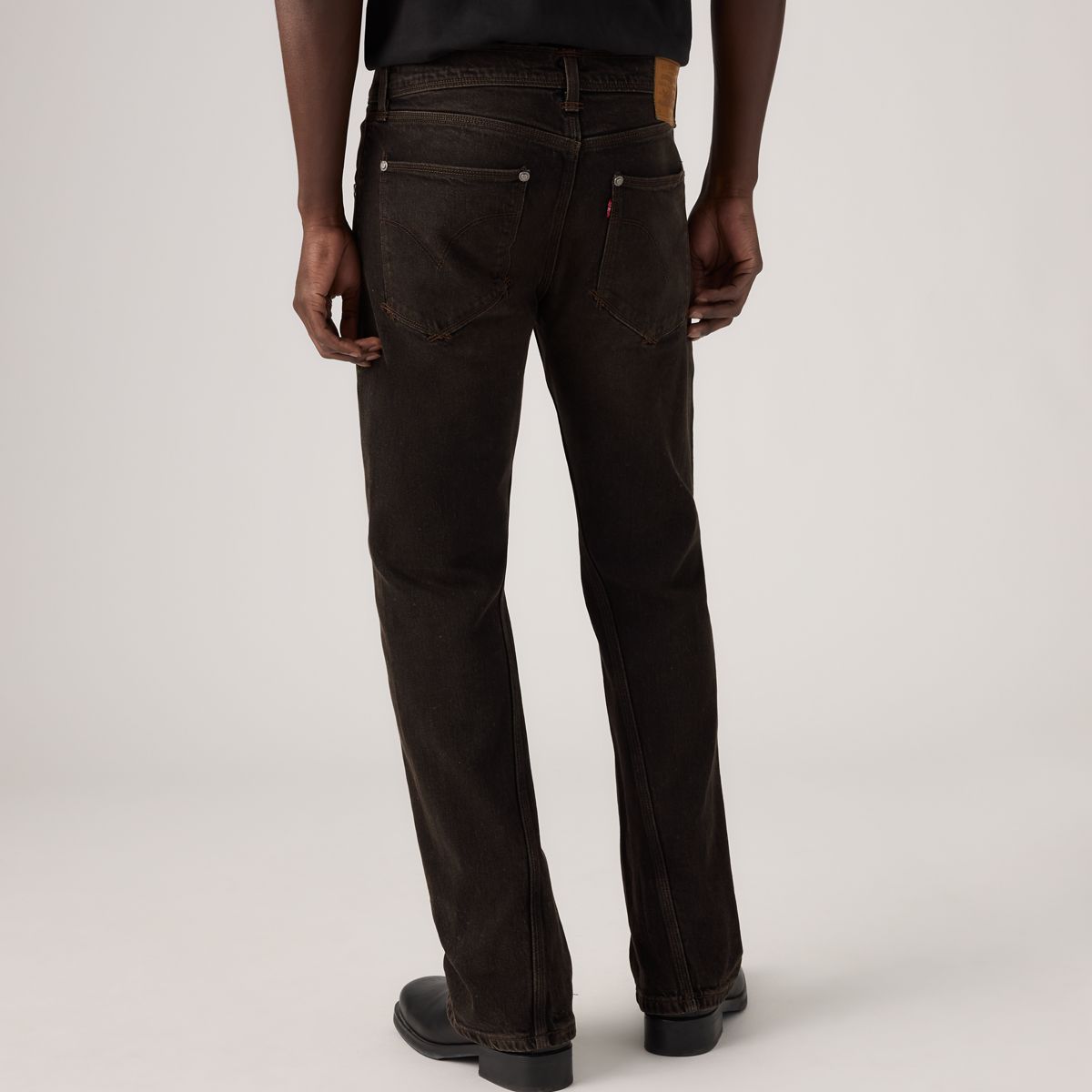 Twisted Slim Kick Flare Men's Jeans — Midnight Twist - Black