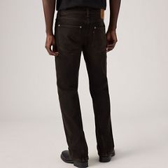 Twisted Slim Kick Flare Men's Jeans — Midnight Twist - Black 3