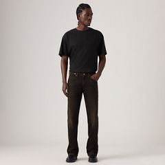 Twisted Slim Kick Flare Men's Jeans — Midnight Twist - Black 6