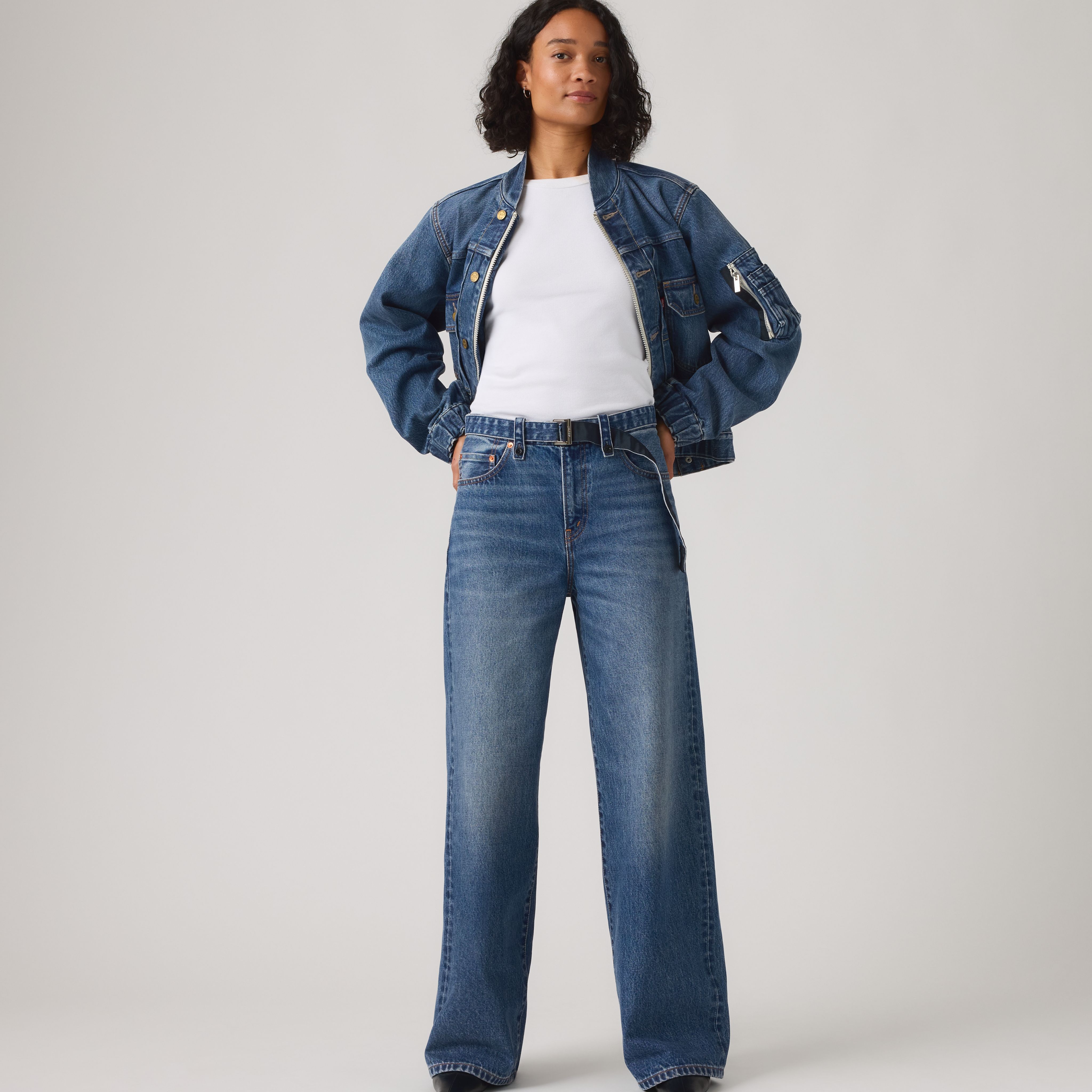 Levi’s® x sacai Weite Hose mit Gürtel 4