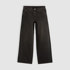 Twisted Baggy Wide-Leg Men's Jeans — Midnight Twist - Black 7