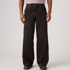 Twisted Baggy Wide-Leg Men's Jeans — Midnight Twist - Black 2