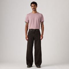 Twisted Baggy Wide-Leg Men's Jeans — Midnight Twist - Black 6