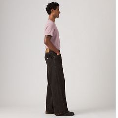 Twisted Baggy Wide-Leg Men's Jeans — Midnight Twist - Black 5