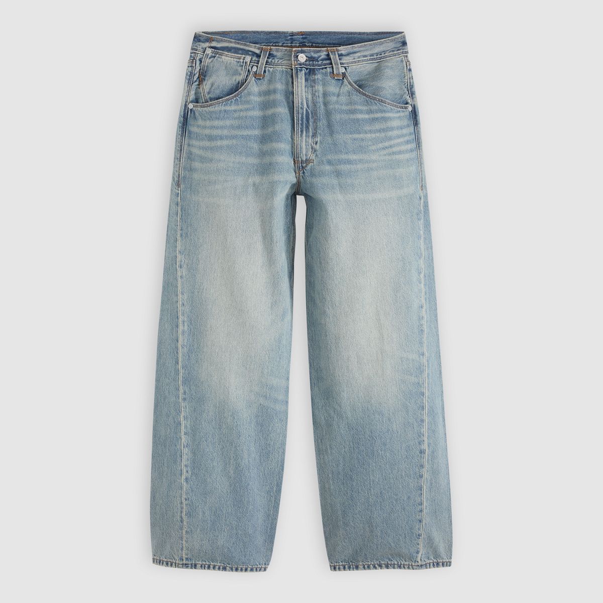 Twisted Baggy Wide-Leg Men's Jeans — With A Twist - Light Wash