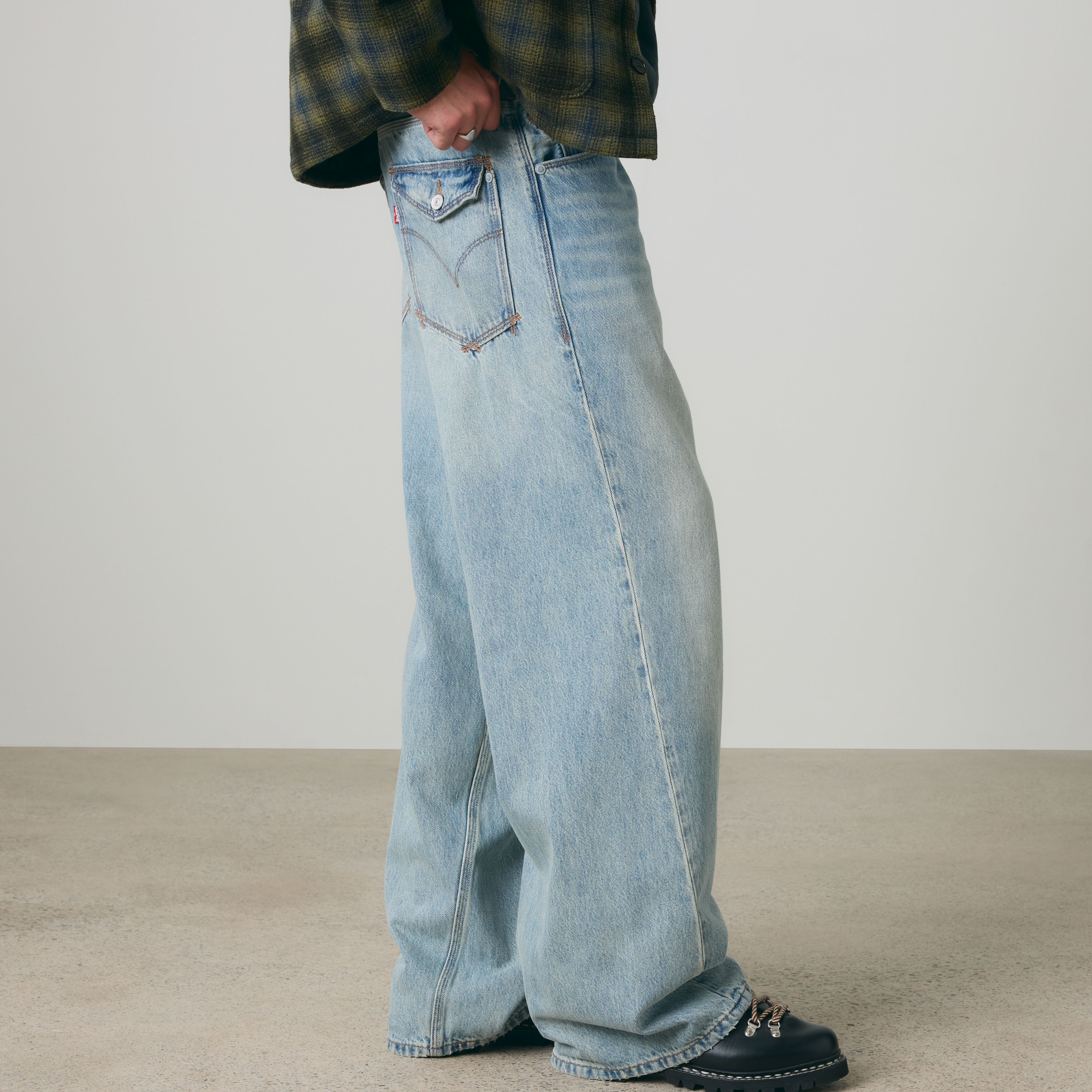 Twisted Baggy Wide-Leg Men's Jeans 3