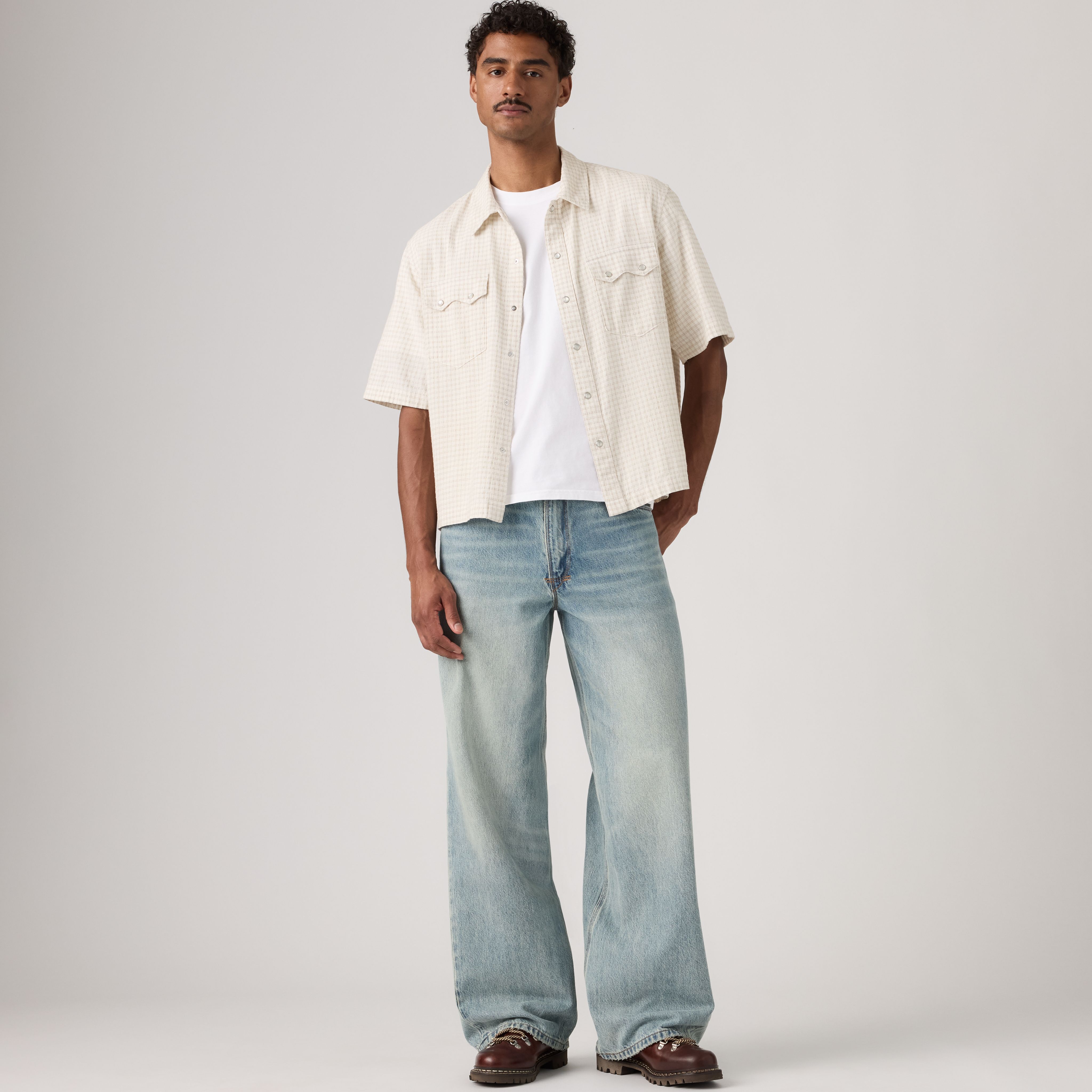 Twisted Baggy Wide Leg  Jeans 1