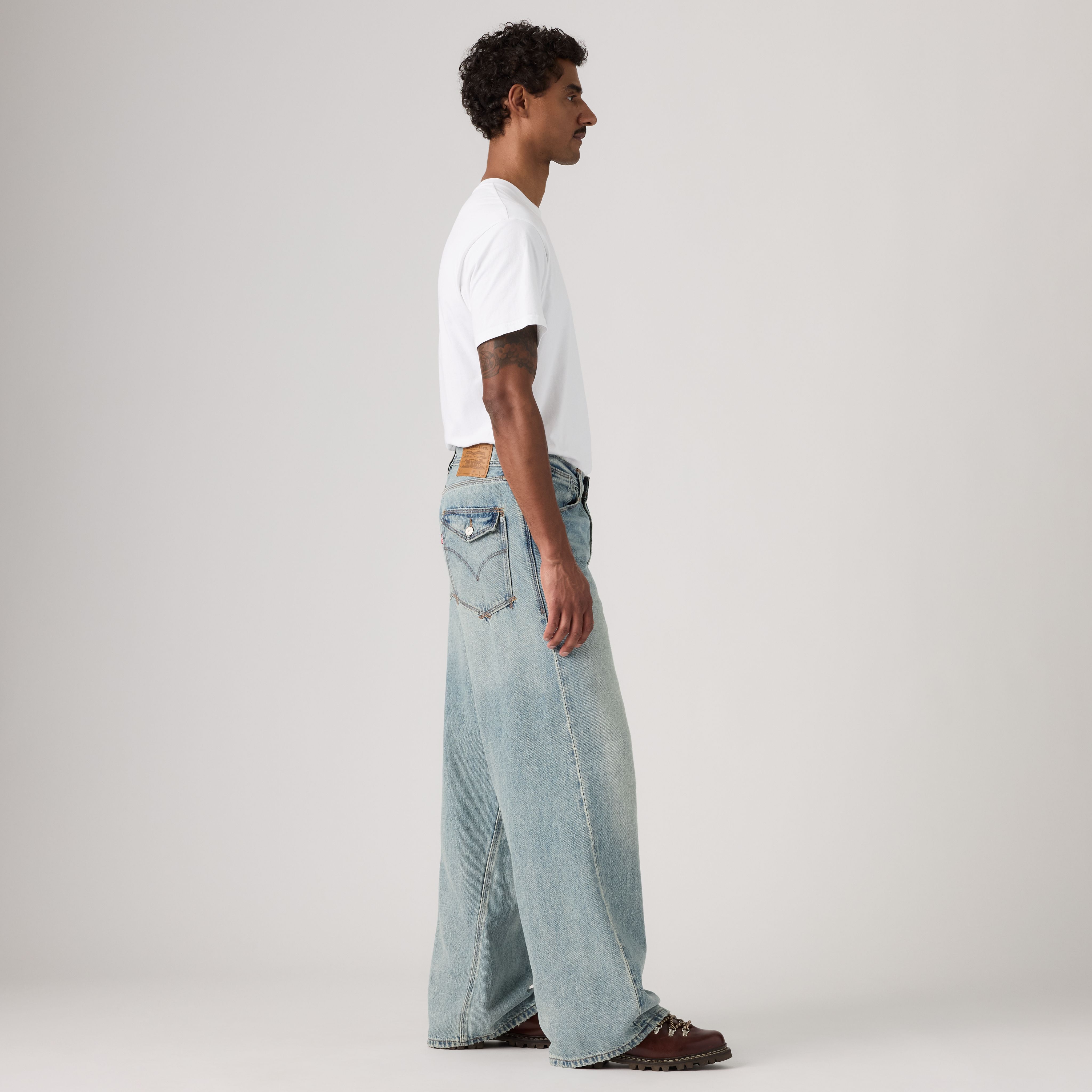 Twisted Baggy Wide Leg  Jeans 4