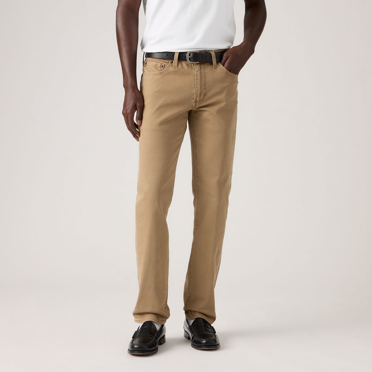 511™ Slim Jeans — English Toffee Garment Dye Authentic Soft - Beige