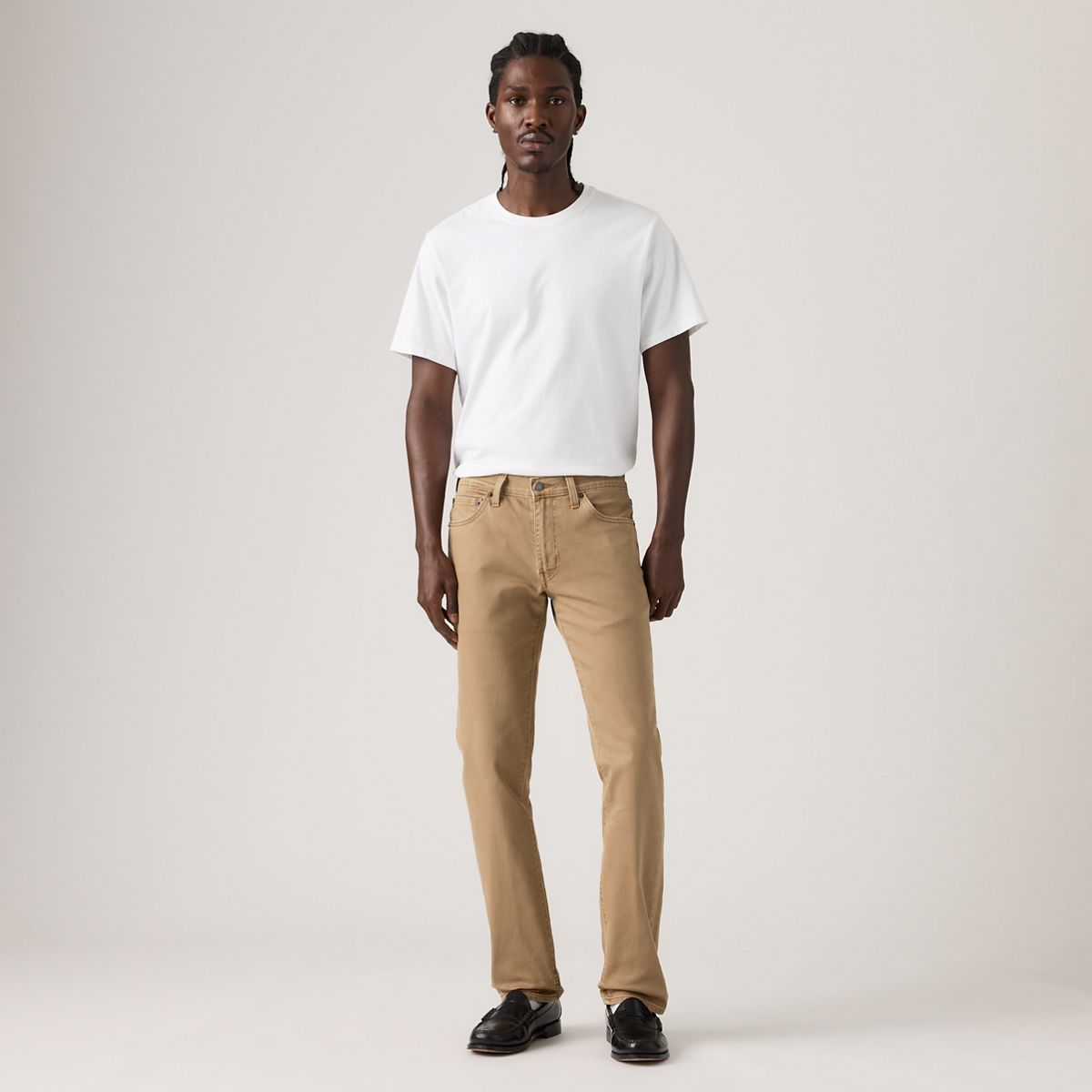 511™ Slim Jeans — English Toffee Garment Dye Authentic Soft - Beige