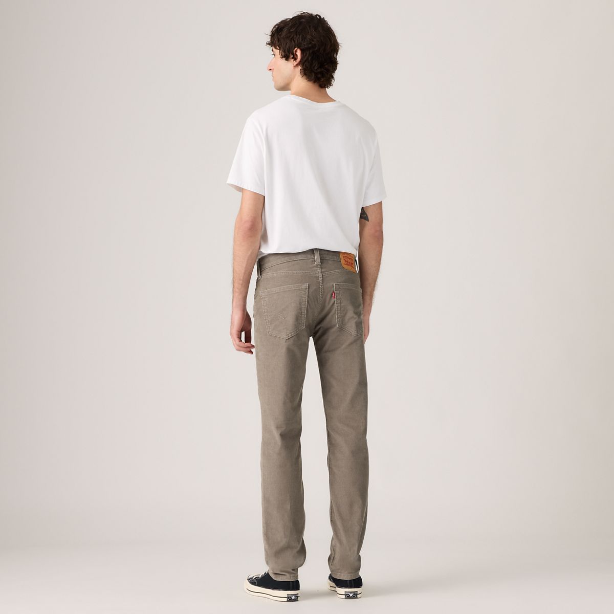 511™ Slim Corduroy Men's Jeans — Smokey Taupe - White