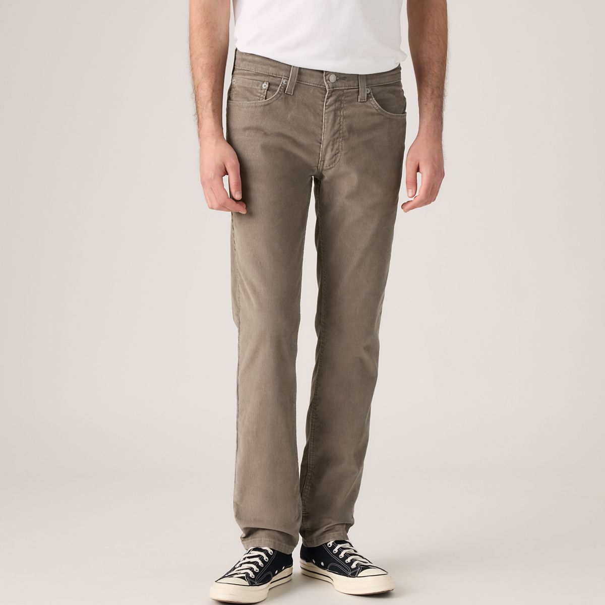 511™ Slim Corduroy Men's Jeans — Smokey Taupe - White