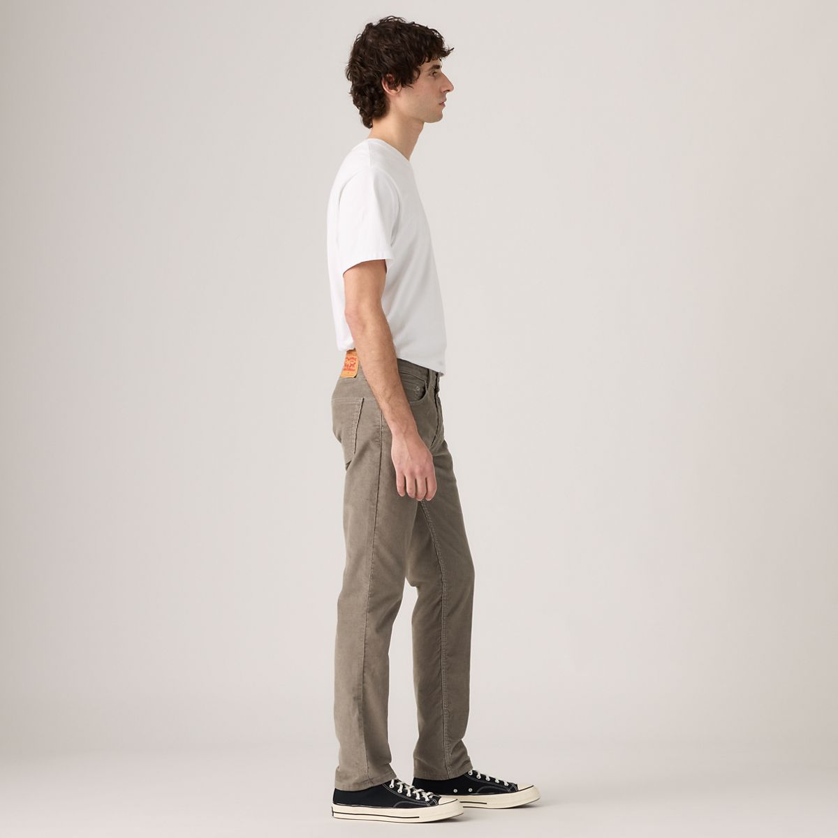 511™ Slim Corduroy Men's Jeans — Smokey Taupe - White