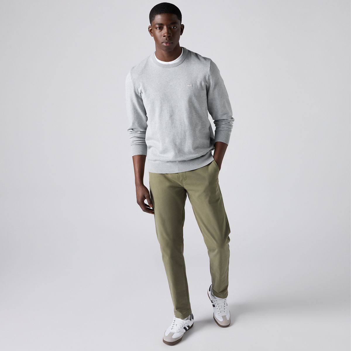 XX Chino Standard Taper Garment Dye Men's Pants — Bunker Olive - Green