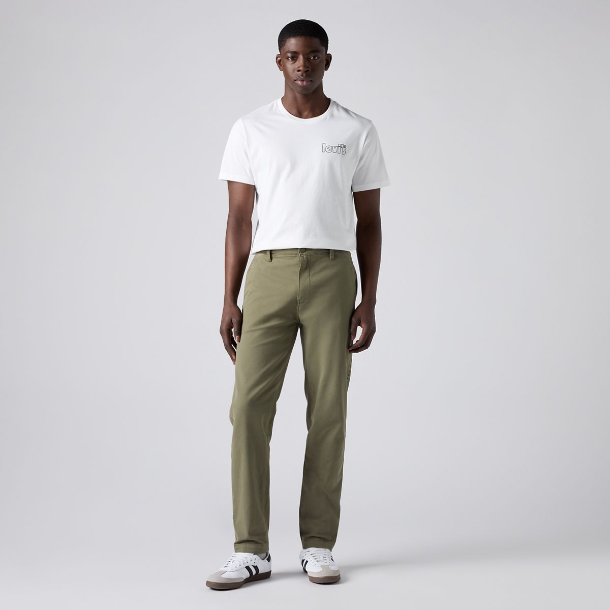 XX Chino Standard Taper Garment Dye Men's Pants — Bunker Olive - Green