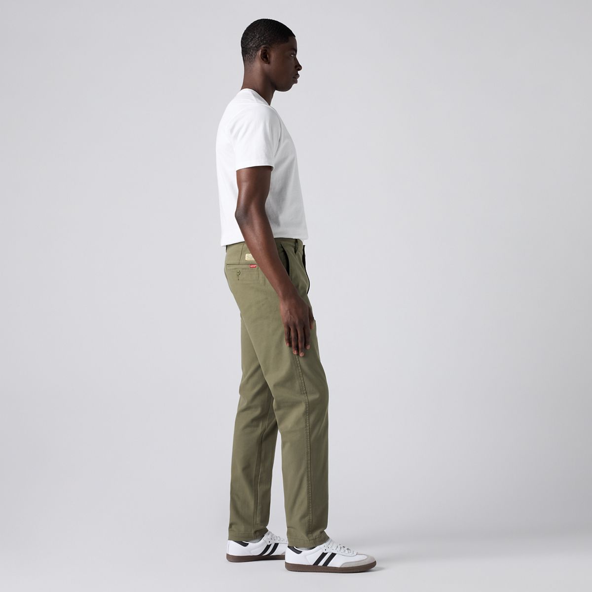 XX Chino Standard Taper Garment Dye Men's Pants — Bunker Olive - Green