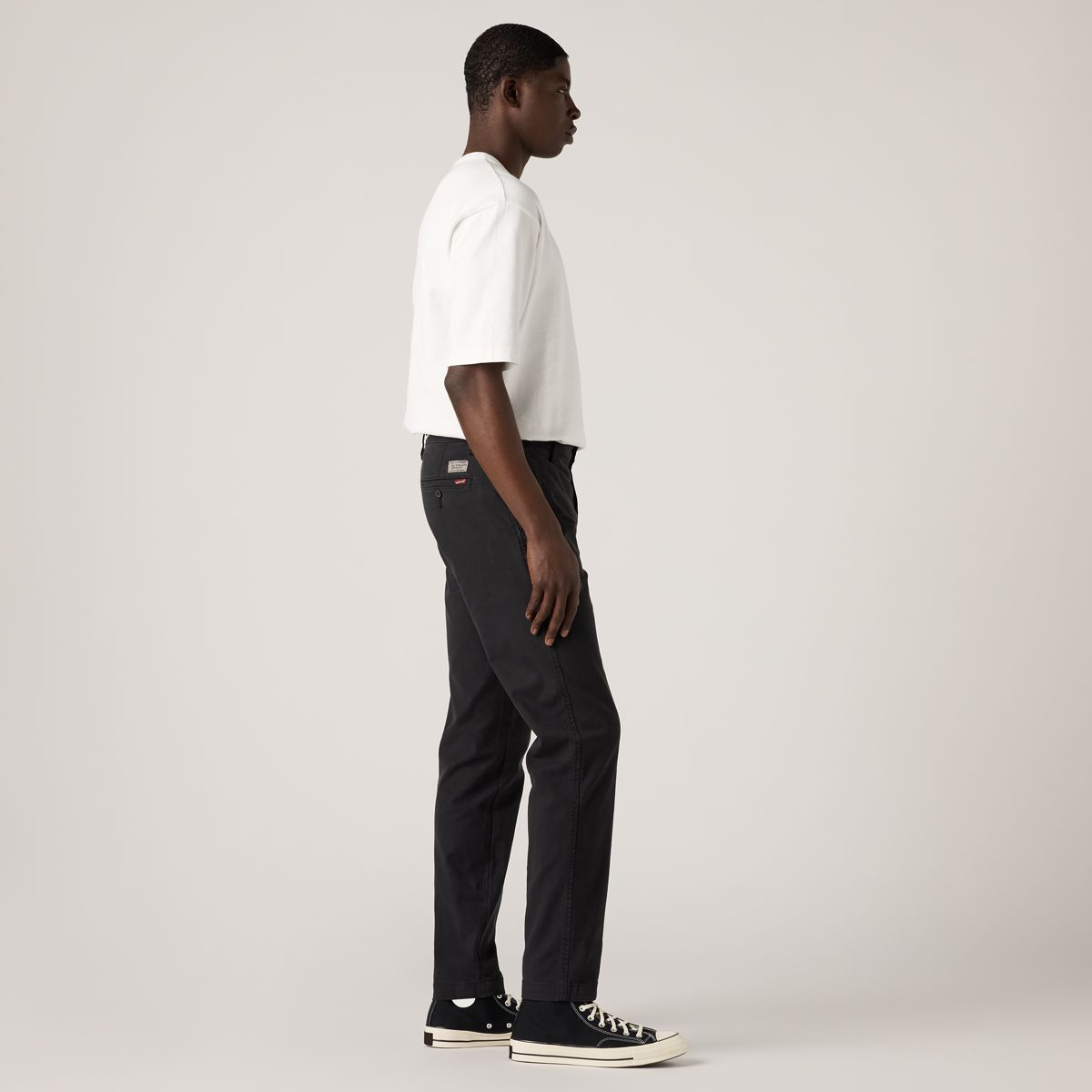 XX Chino Standard Taper Garment Dye Men's Pants — Mineral Black - Black