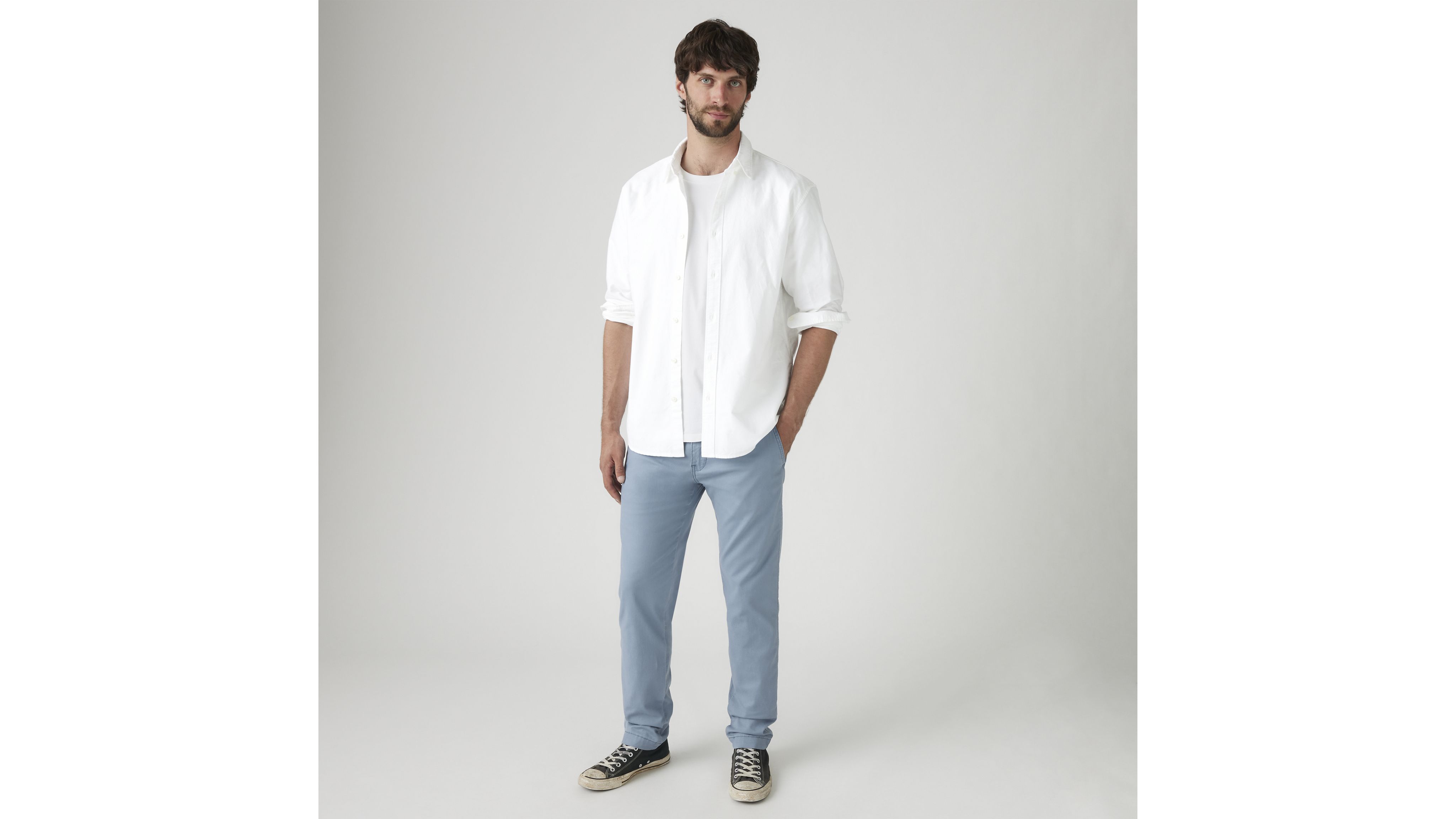 XX Chino Standard Taper Cotton Linen Trousers 1