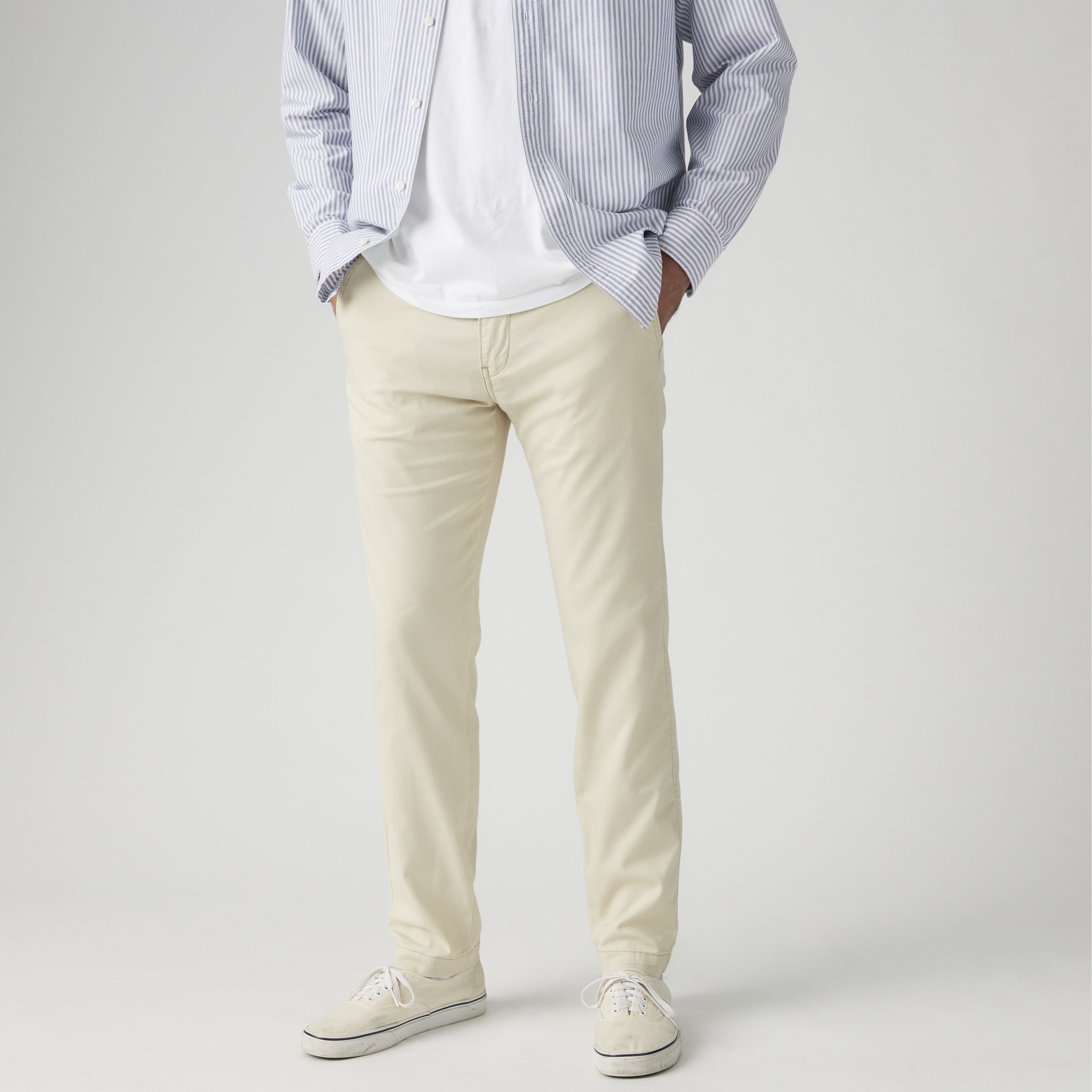 XX Chino Standard Taper Cotton Linen Trousers 1