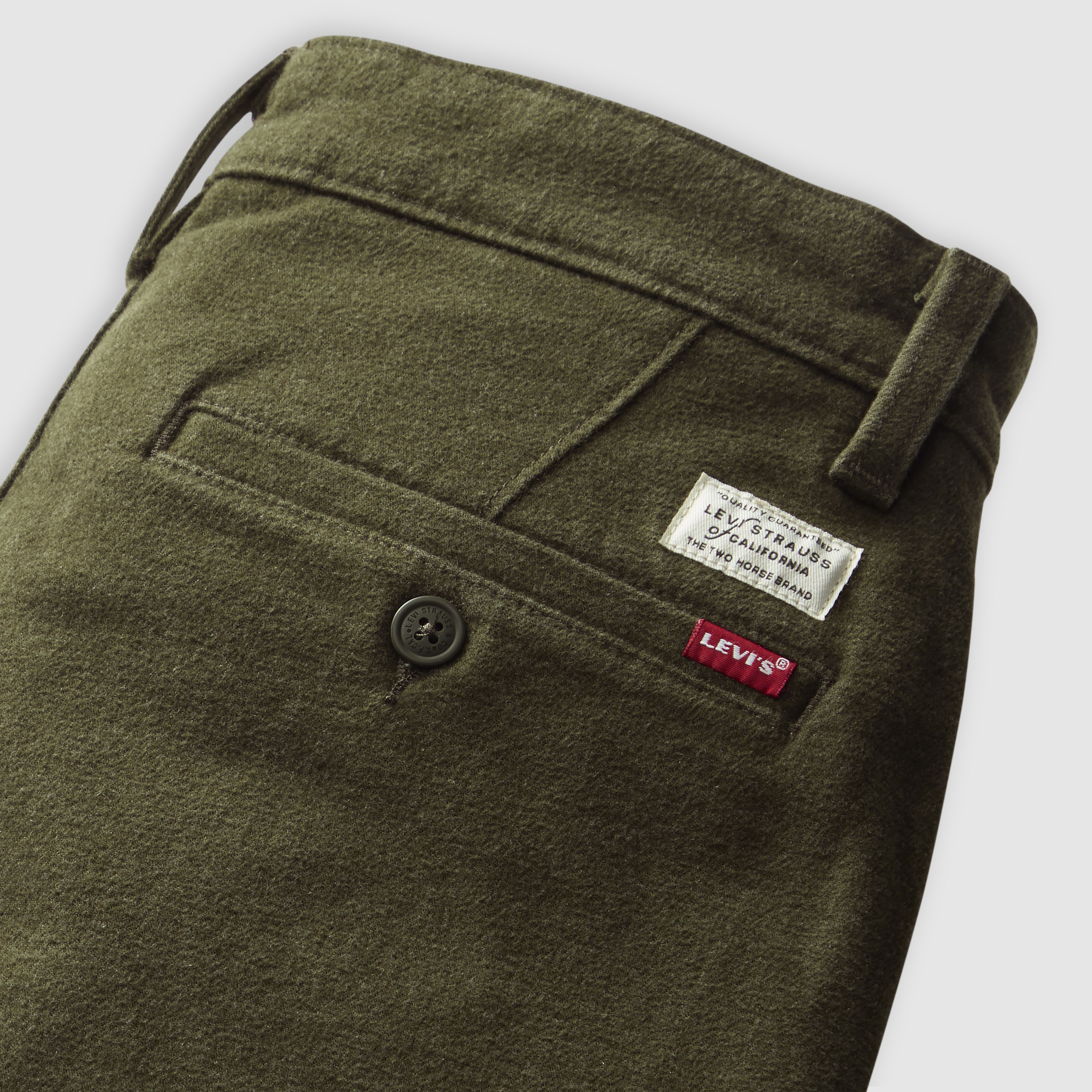 XX Chino Standard Taper Fit Brushed Wool-like Twill Men's Pants 7
