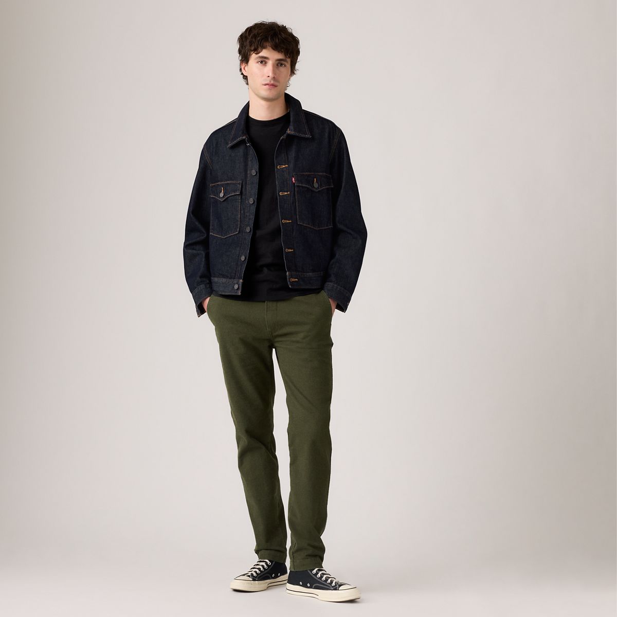 XX Chino Standard Taper Garment Dye Men's Pants — Rosin - Green
