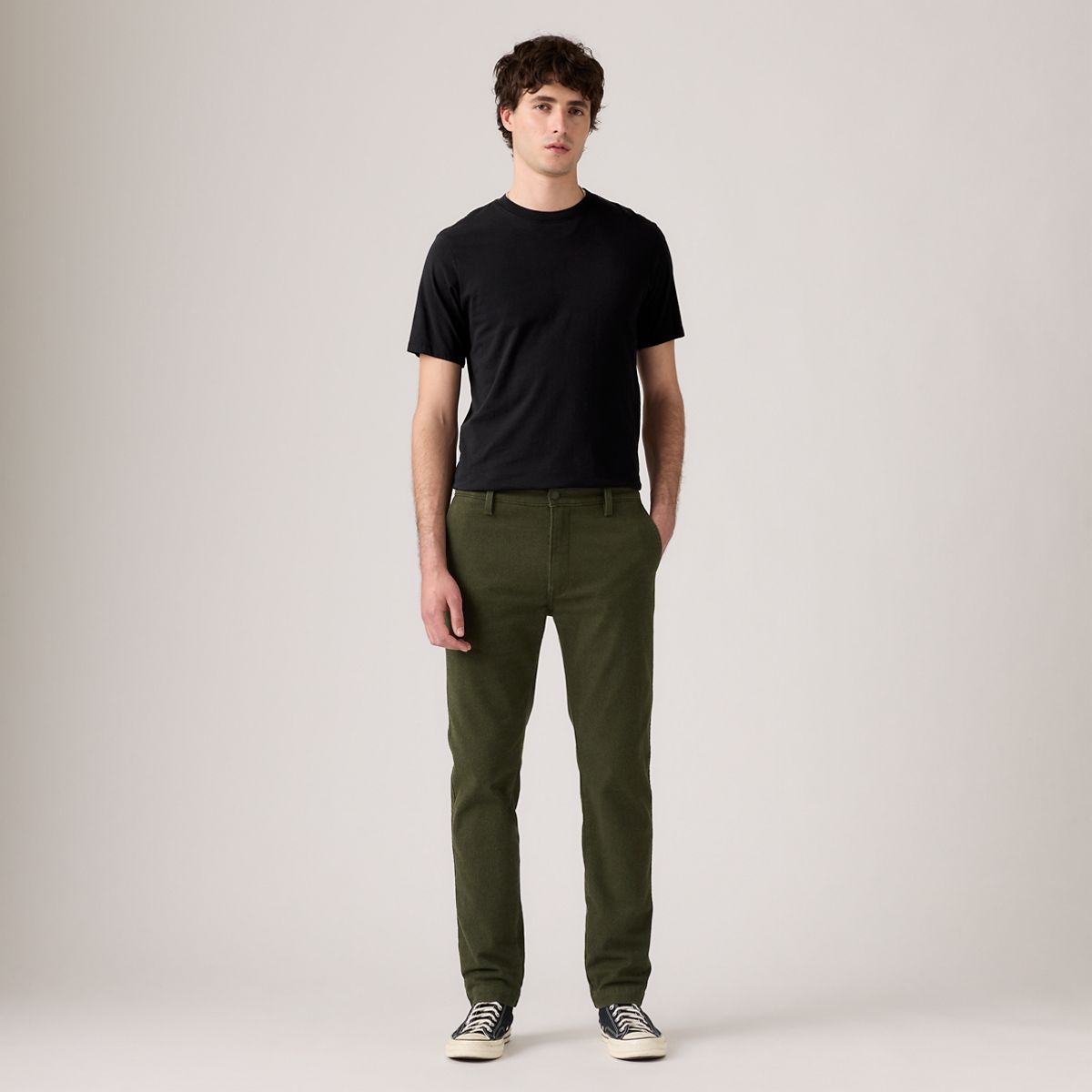 XX Chino Standard Taper Garment Dye Men's Pants — Rosin - Green
