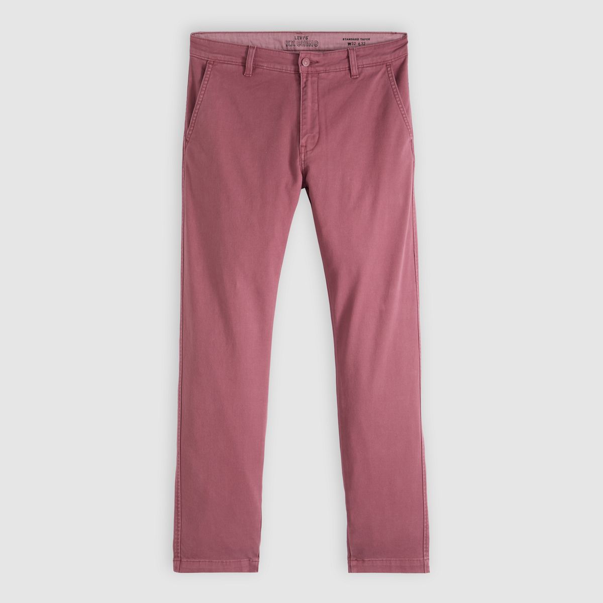 XX Chino Standard Taper Garment Dye Men's Pants — Roan Rouge Shady - Red