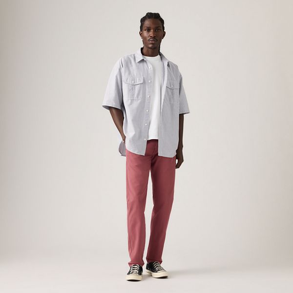 XX Chino Standard Taper Garment Dye Men's Pants — Roan Rouge Shady - Red