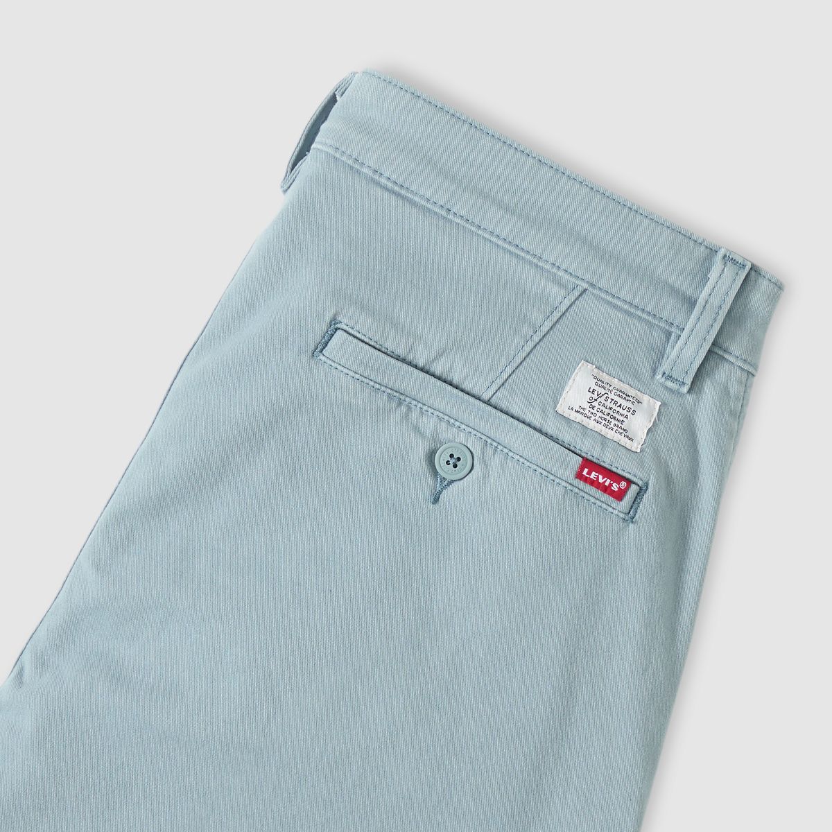 XX Chino Standard Taper Garment Dye Men's Pants — Lead Shady - Blue
