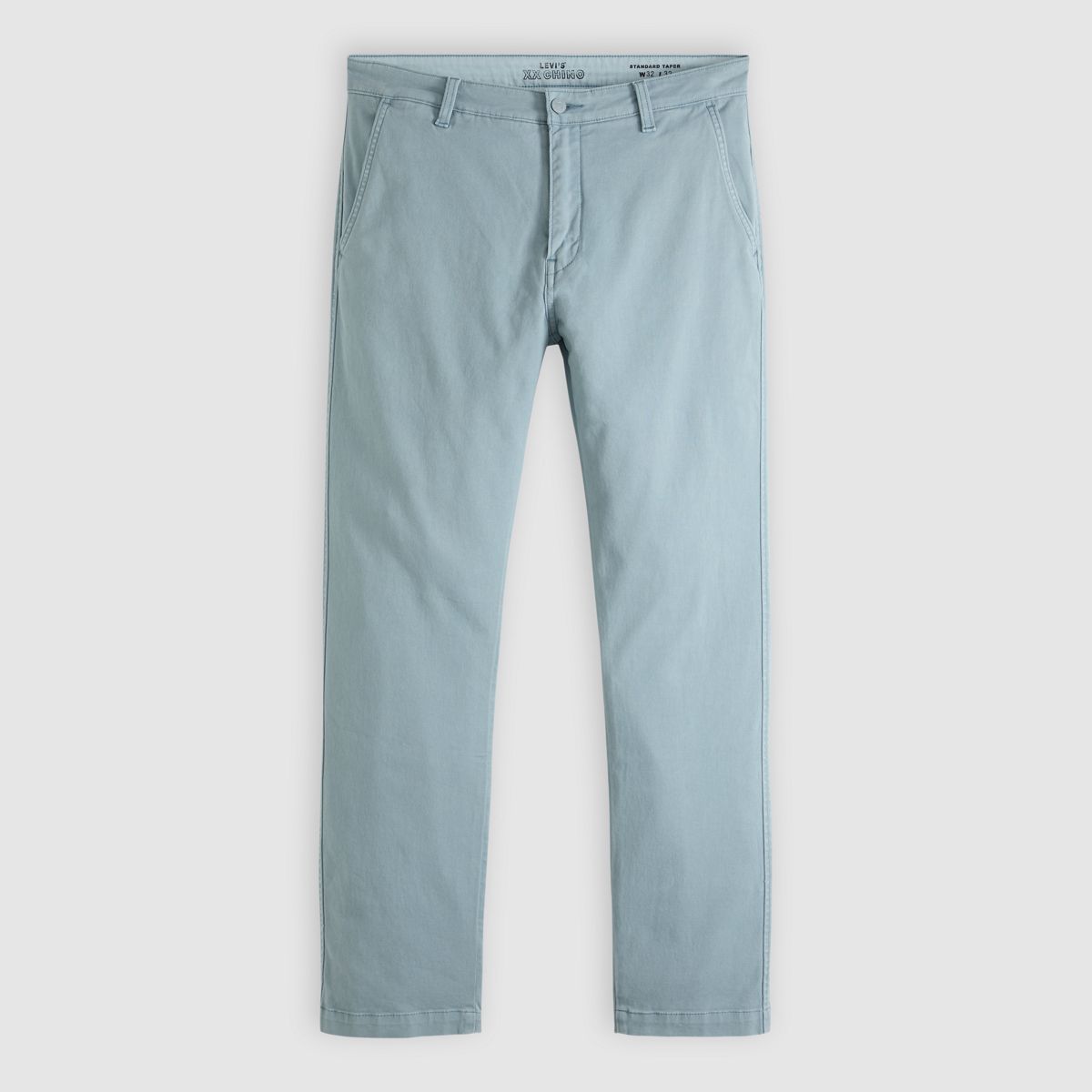 XX Chino Standard Taper Garment Dye Men's Pants — Lead Shady - Blue