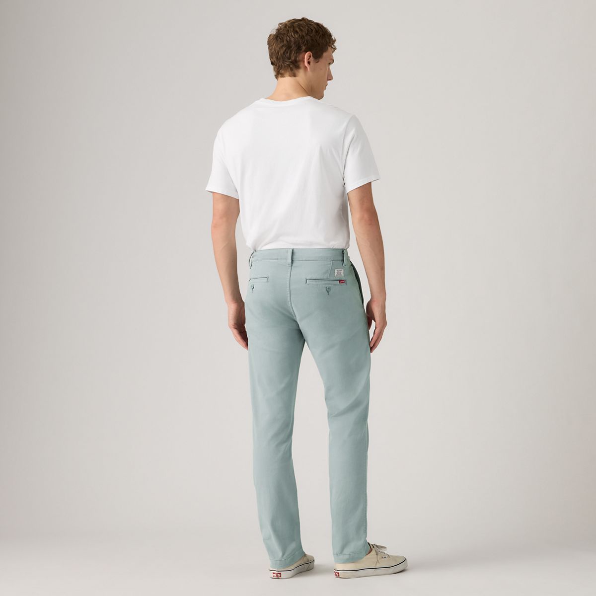 XX Chino Standard Taper Garment Dye Men's Pants — Lead Shady - Blue