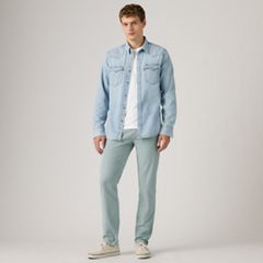 XX Chino Standard Taper Garment Dye Men's Pants — Lead Shady - Blue 1