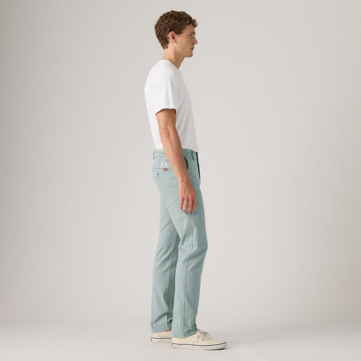 XX Chino Standard Taper Garment Dye Men's Pants — Lead Shady - Blue