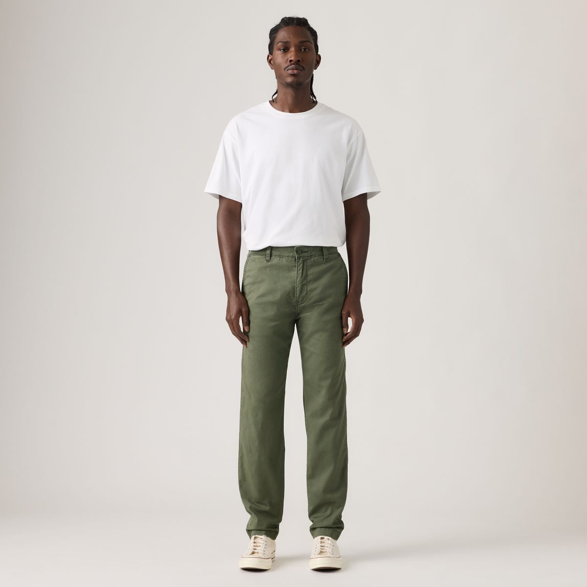 XX Chino Standard Taper Lightweight Linen Blend Men's Pants — Kambaba - Grey