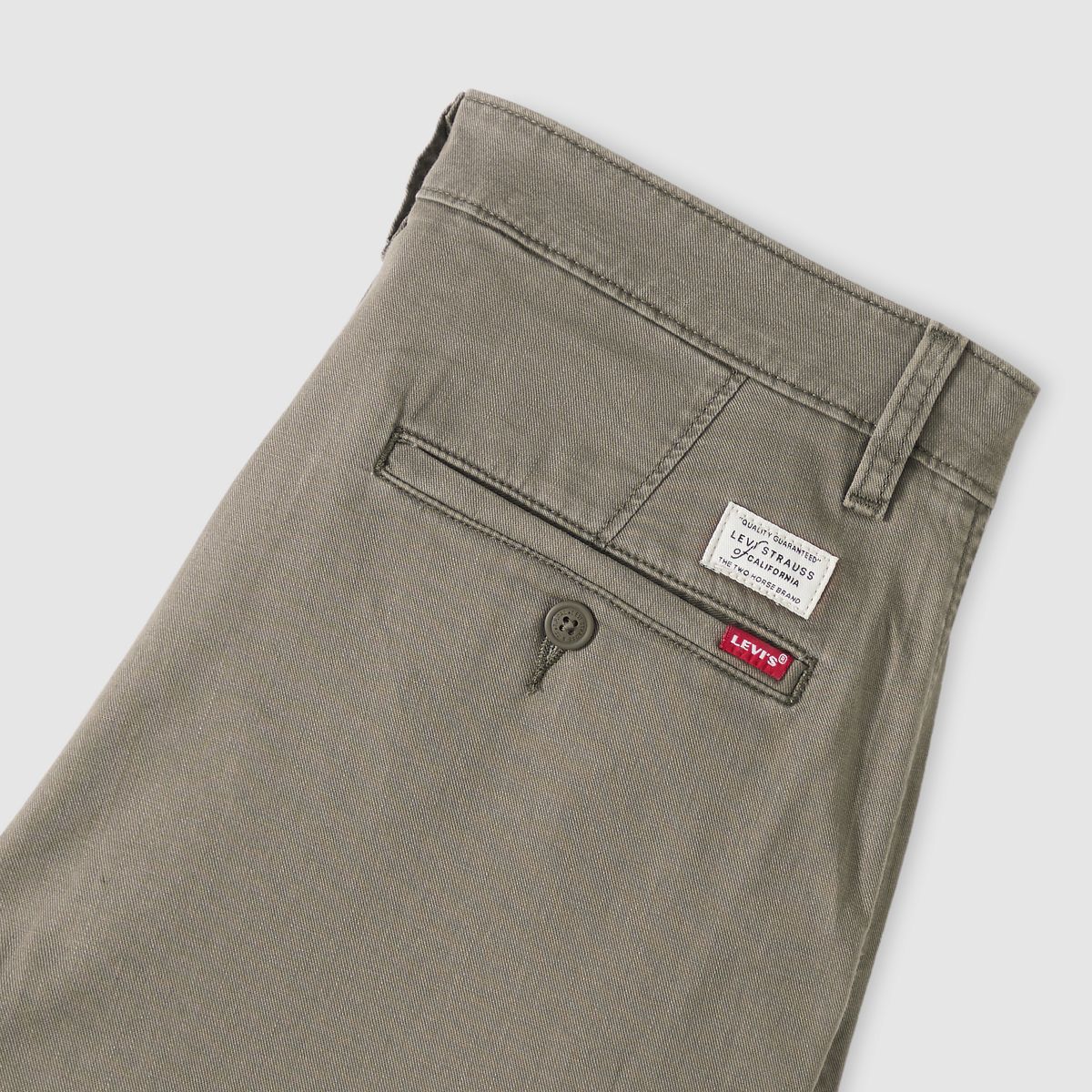XX Chino Standard Taper Lightweight Linen Blend Men's Pants — Maitake Brown Cotton Linen Twill - Brown