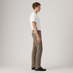 XX Chino Standard Taper Lightweight Linen Blend Men's Pants — Maitake Brown Cotton Linen Twill - Brown 4