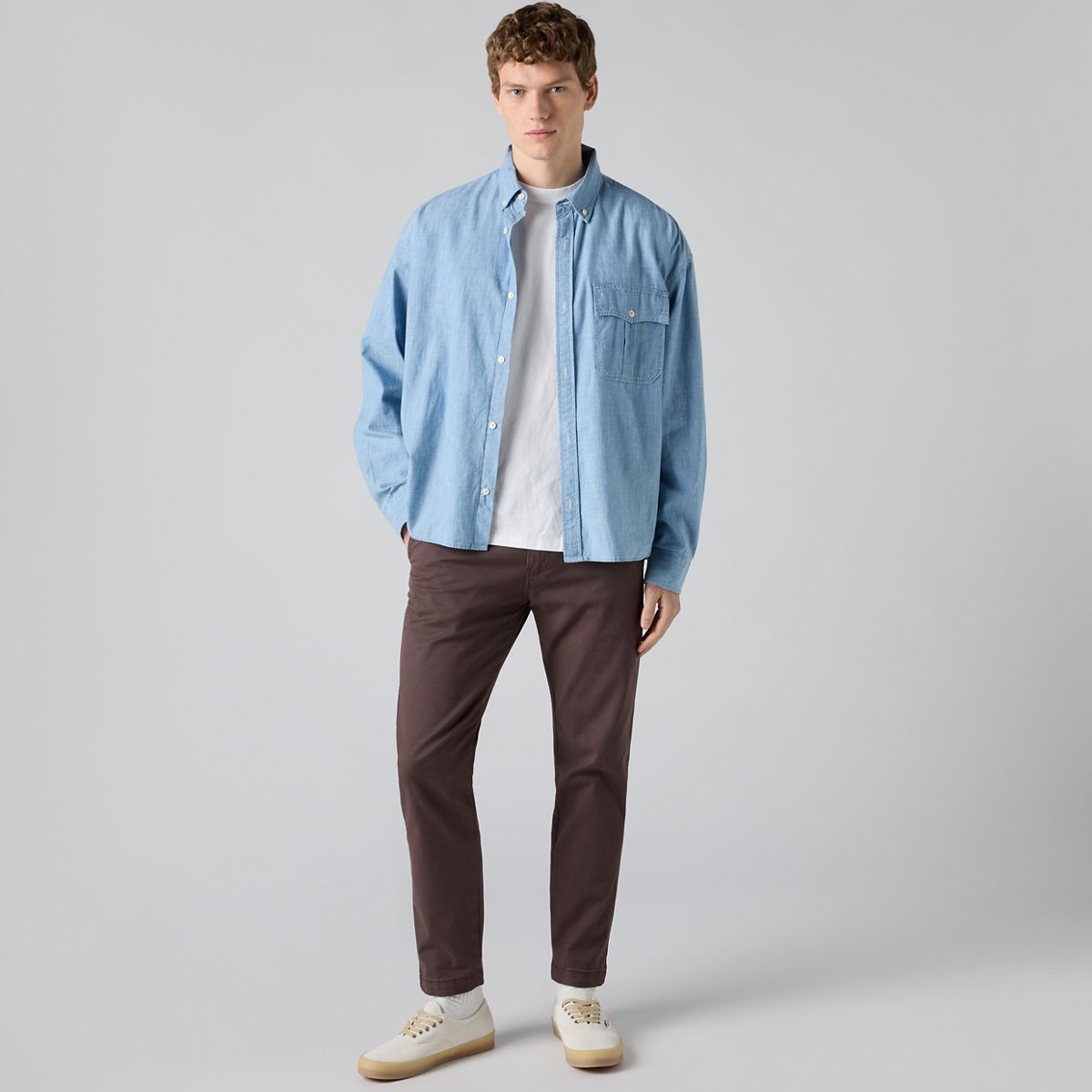 XX Chino Standard Taper Garment Dye Men's Pants — City Plum Shady Garment Dye - Purple