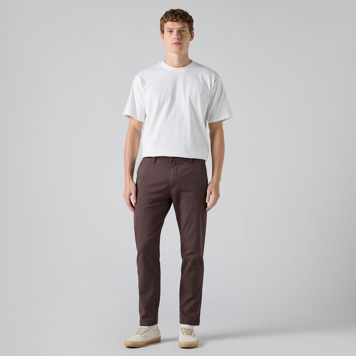 XX Chino Standard Taper Garment Dye Men's Pants — City Plum Shady Garment Dye - Purple