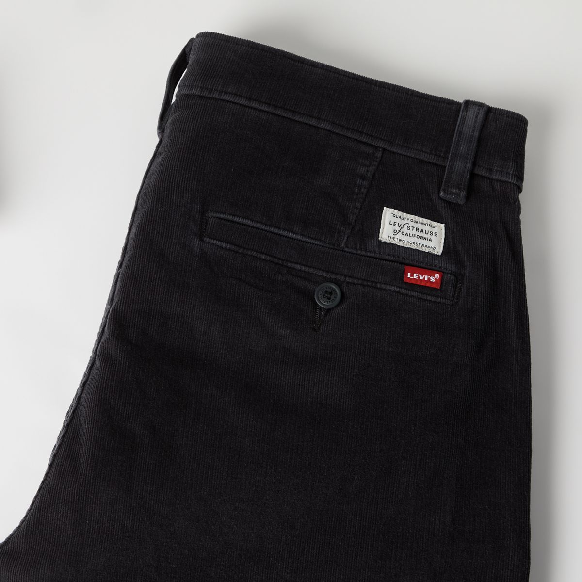 XX Chino Standard Taper Corduroy Men's Pants — Dark Phantom - Black
