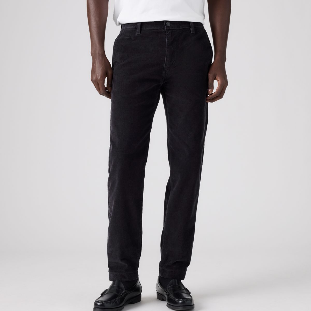 XX Chino Standard Taper Corduroy Men's Pants — Dark Phantom - Black