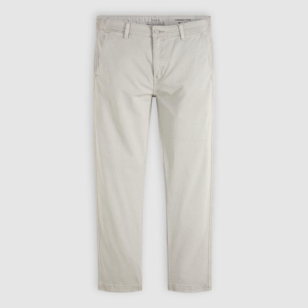 XX Chino Standard Taper Garment Dye Men's Pants — Ghost Gray Shady Garment Dye - Grey