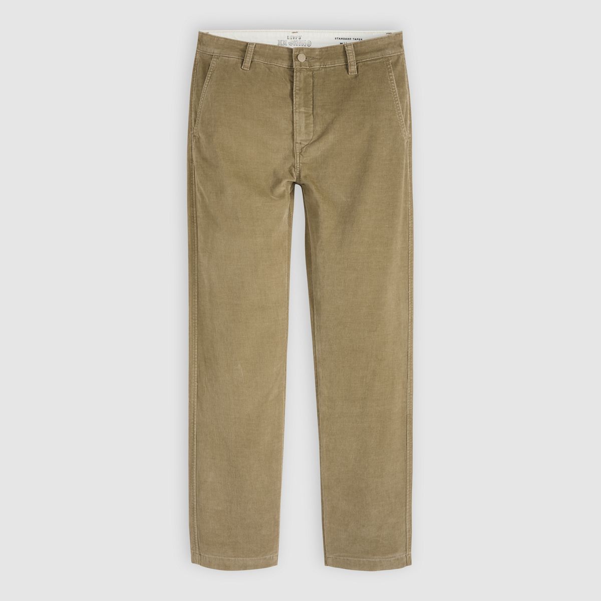 XX Chino Standard Taper Corduroy Men's Pants — Timber Wolf - White
