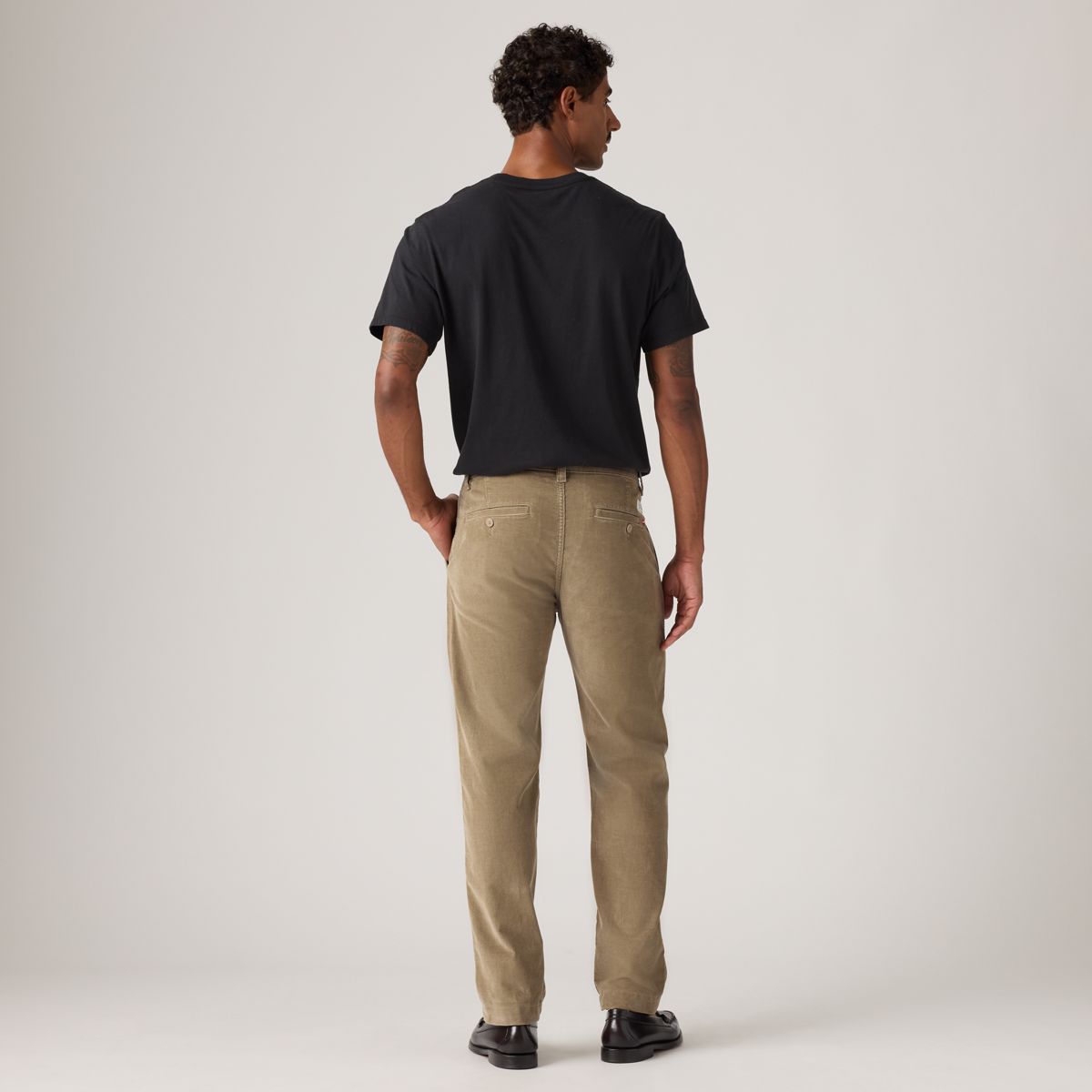 XX Chino Standard Taper Corduroy Men's Pants — Timber Wolf - White