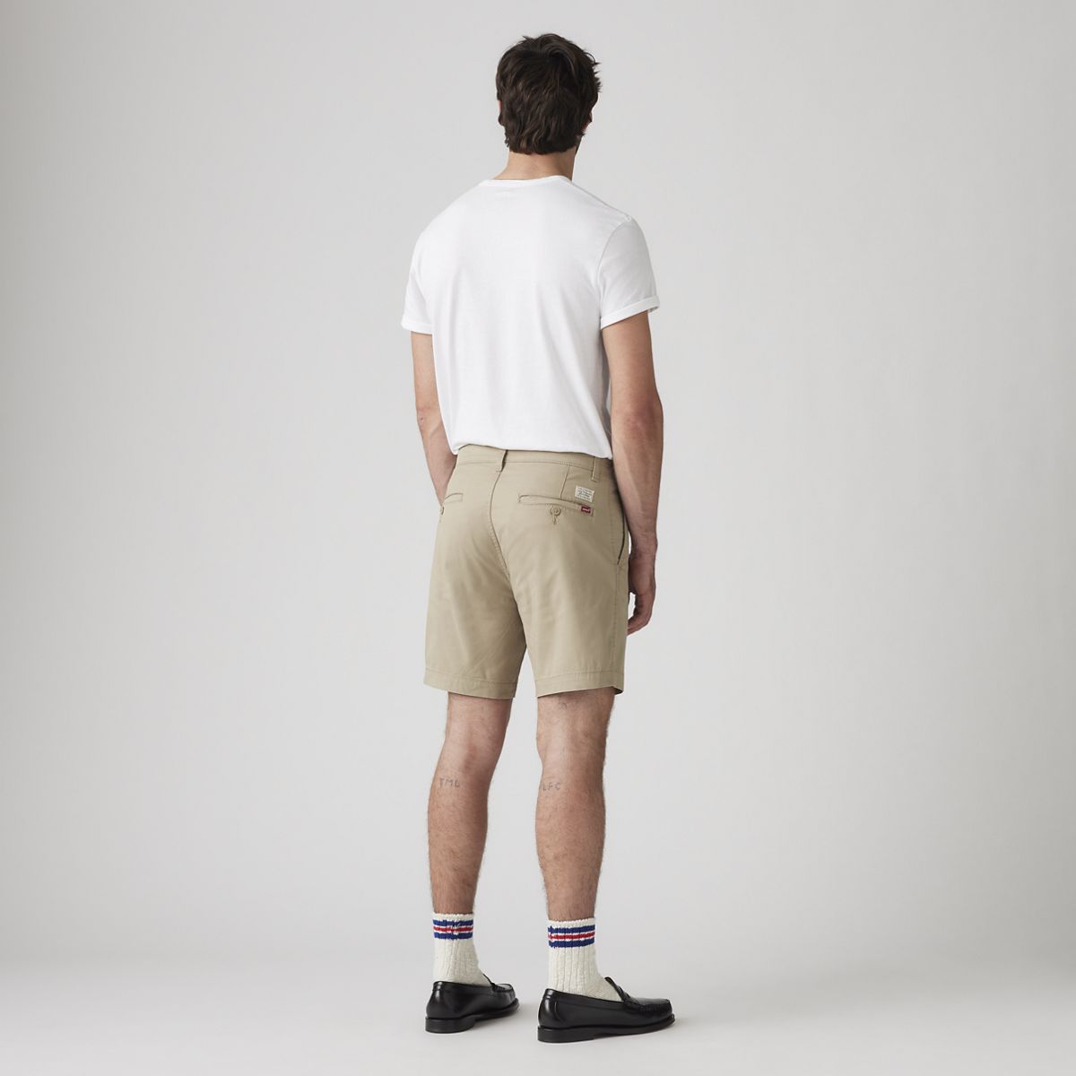 XX Chino Taper Men's Shorts — White - Brown