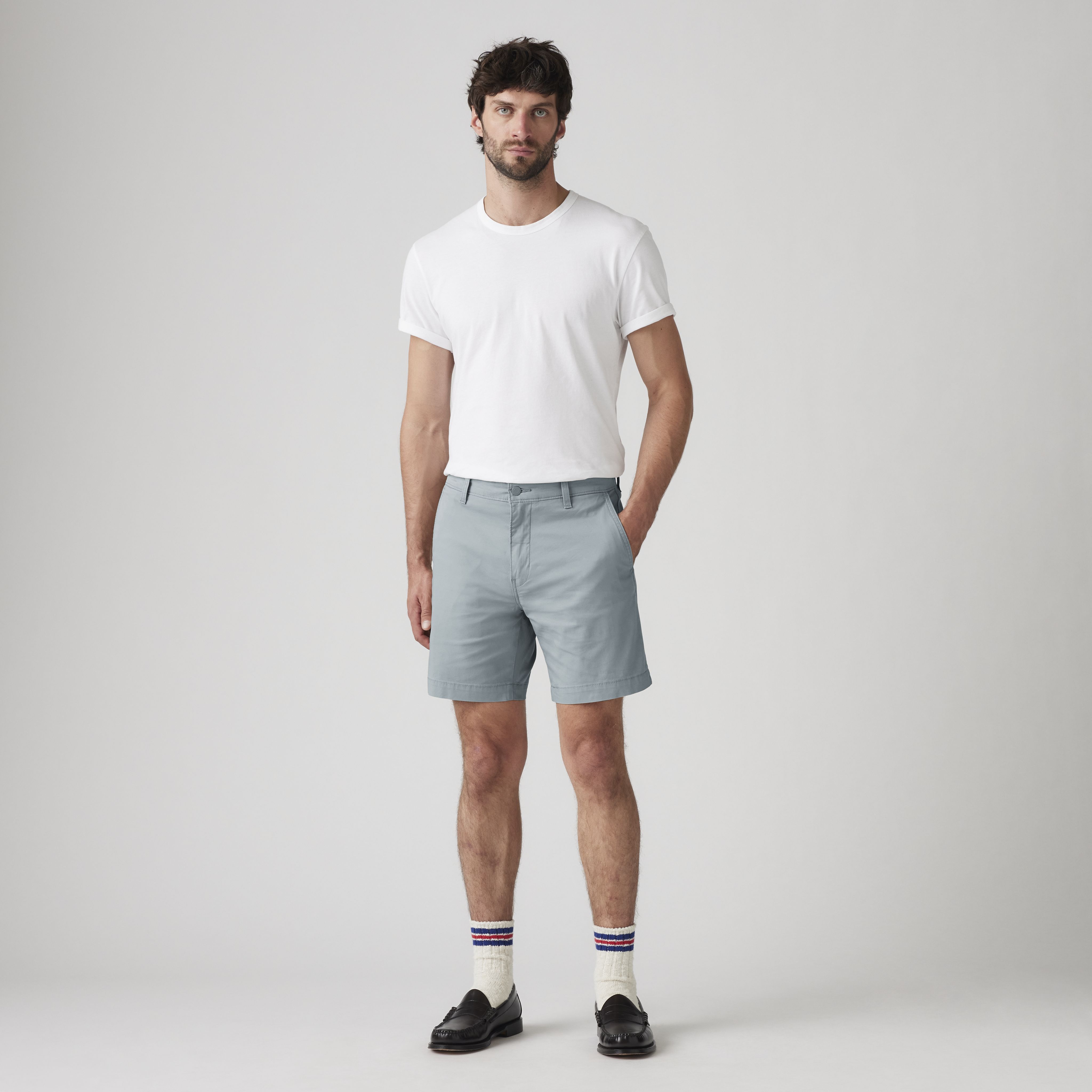 XX Chino Taper Fit Cotton Linen Men's Shorts 5